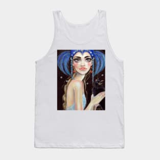 Lenore & the Three Eyed Raven, Original art, PopSurrealism Tank Top